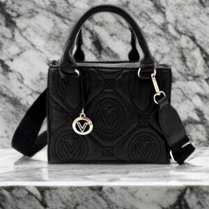 Valentino Orlandi Quilted Medium Tote Bag